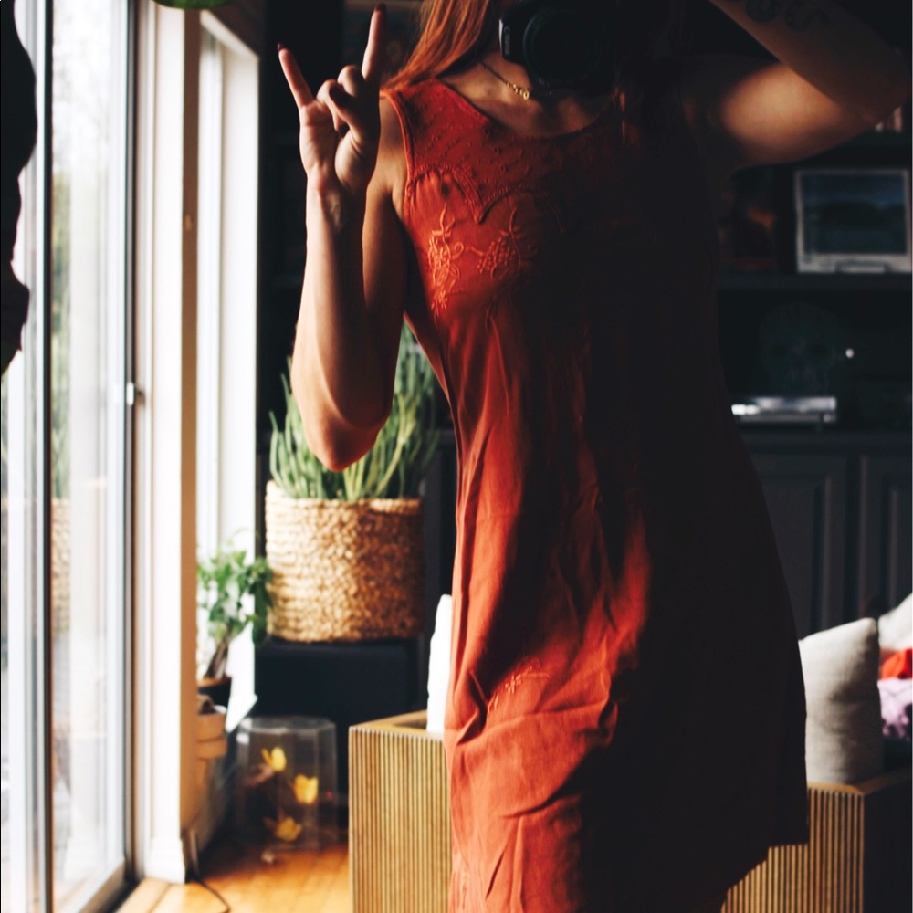 Texas / Tennessee game day dress- burnt orange